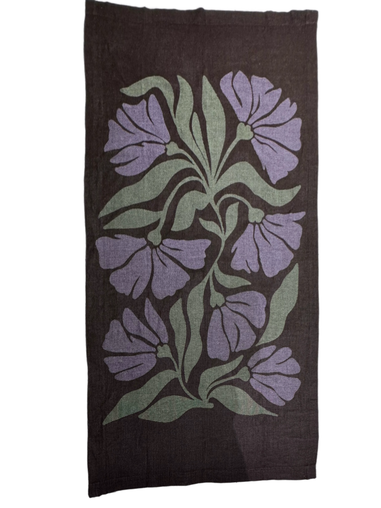 Wild Jacaranda - Turkish magnetic towel