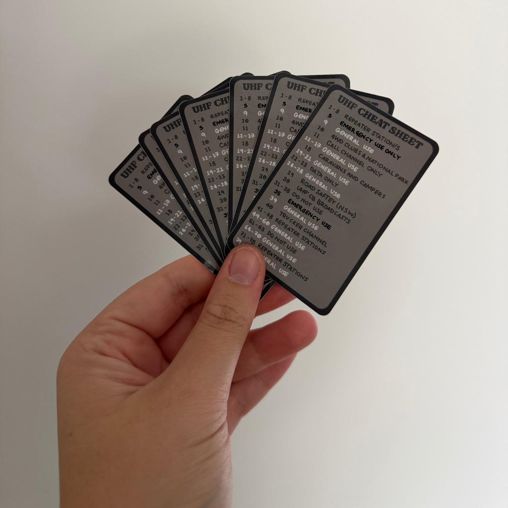 UHF Cheat sheet UHF sticker
