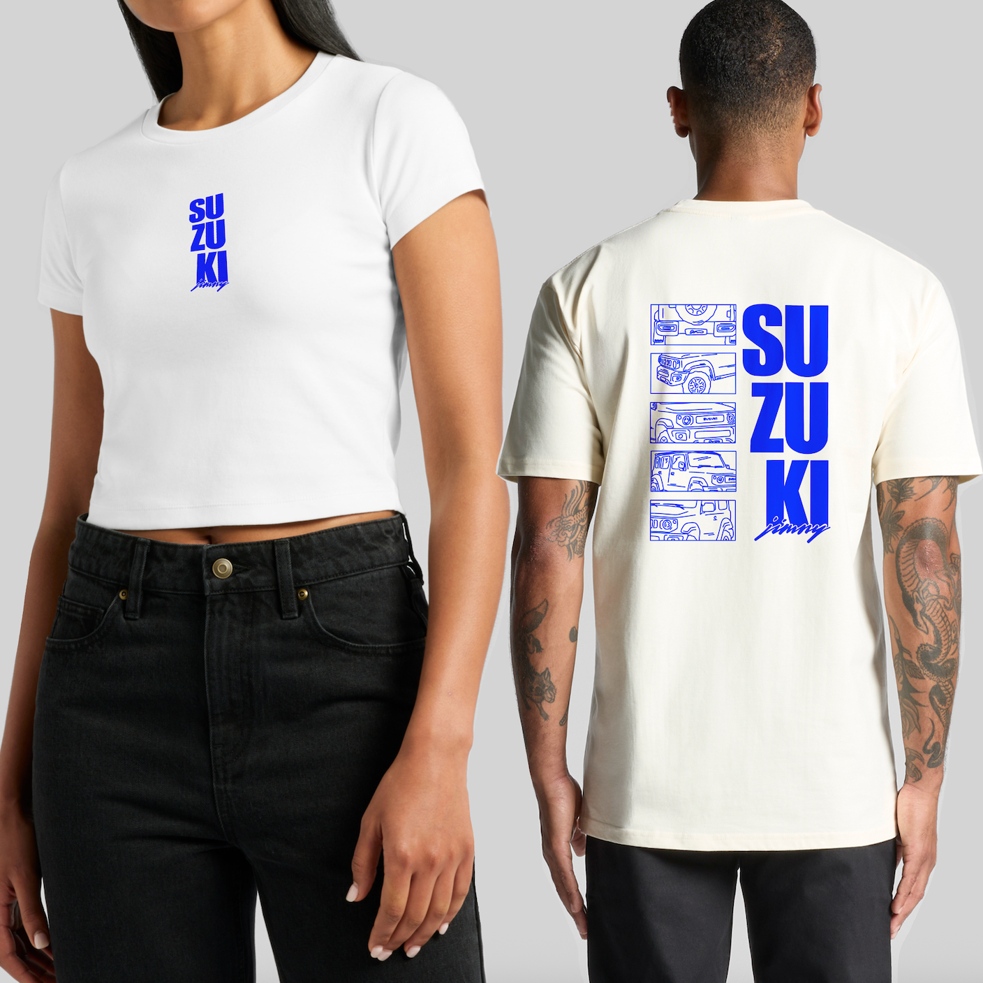 Japanese Suzuki Jimny Line Art Graphic T-Shirt | Men's & Women's Fits