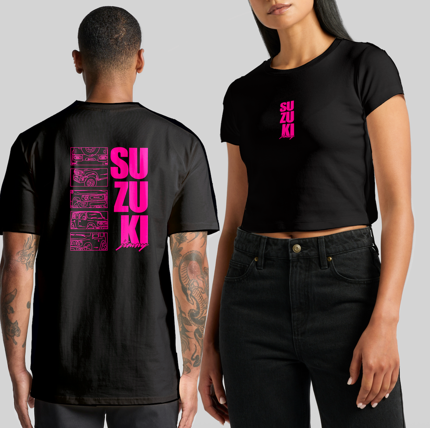 PINK JDM Jimny Graphic T-Shirt | Men's & Women's Fits